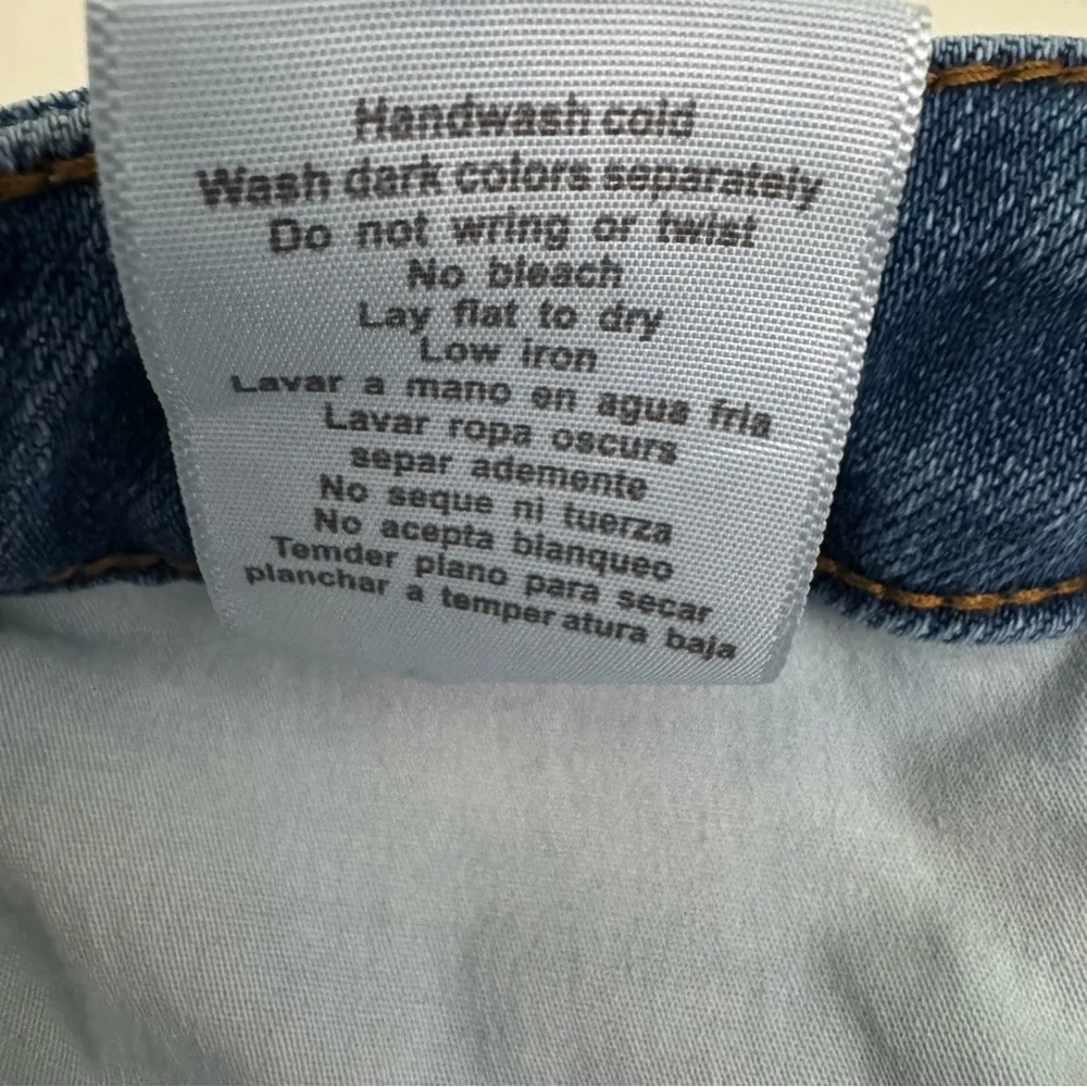 Judy Blue 90's Straight Fit Distressed Denim Jeans Size 13/31 - Picture 13 of 13